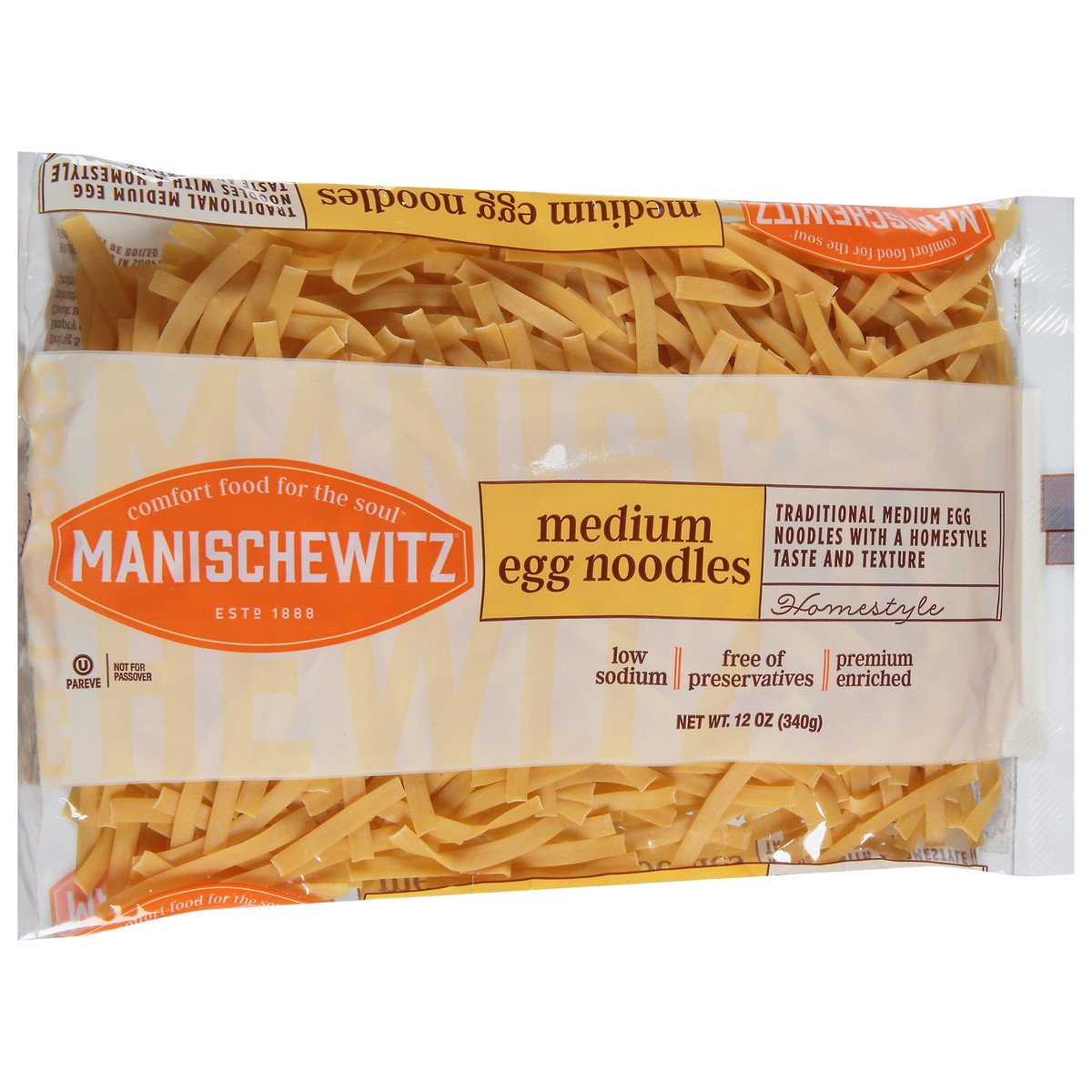 slide 3 of 9, Manischewitz Medium Egg Noodles, 12 oz