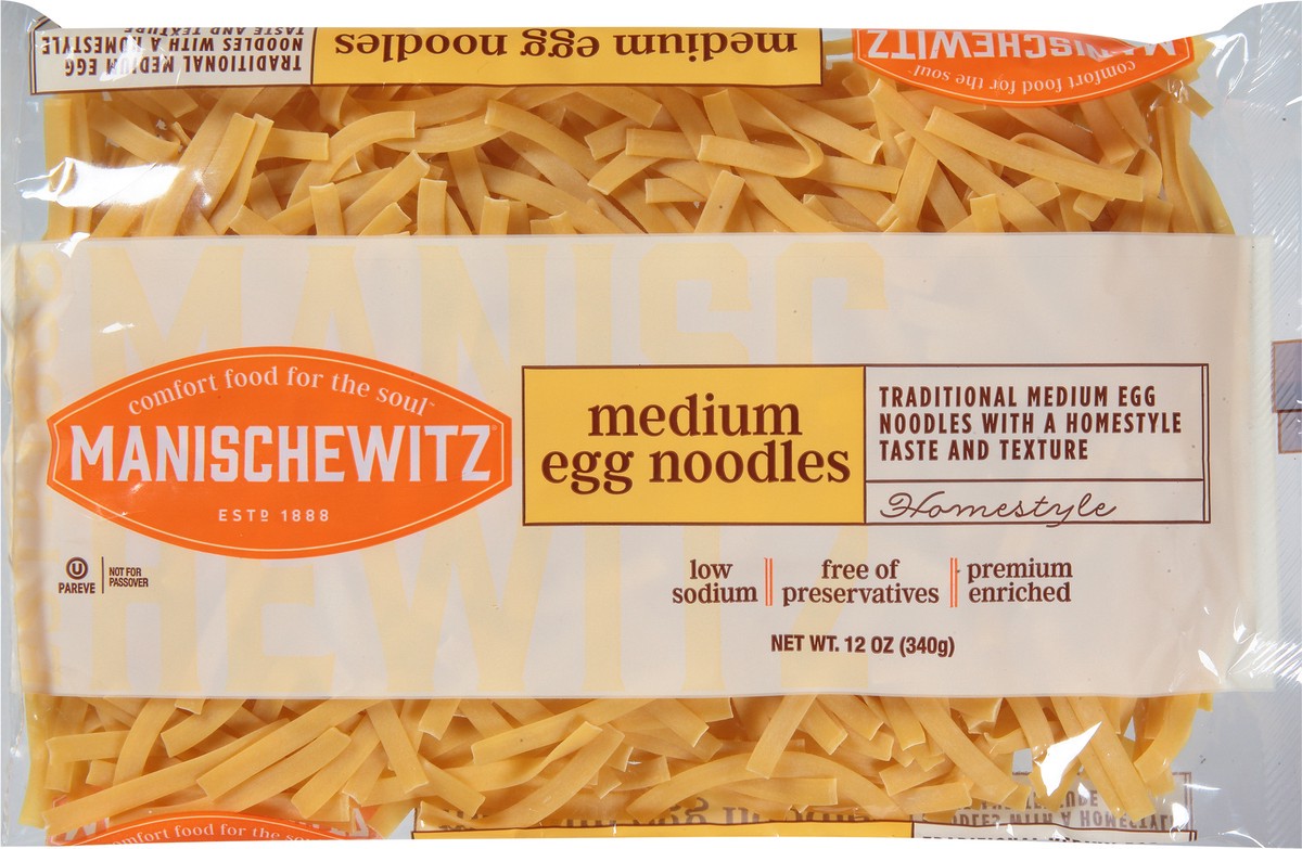 slide 7 of 9, Manischewitz Medium Egg Noodles, 12 oz