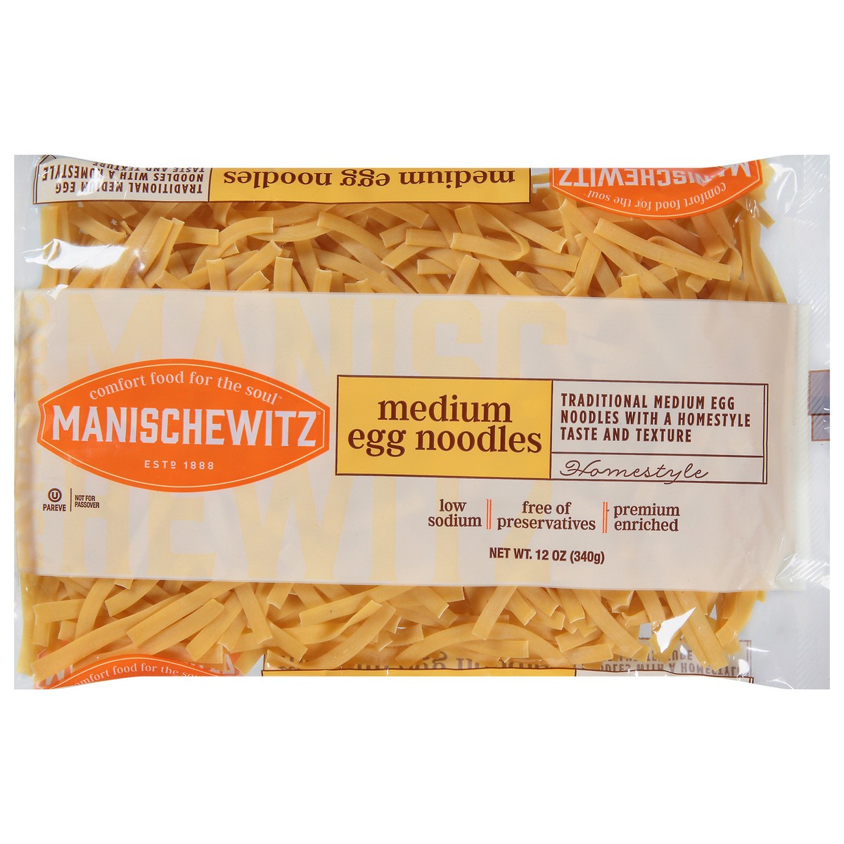 slide 1 of 9, Manischewitz Medium Egg Noodles, 12 oz