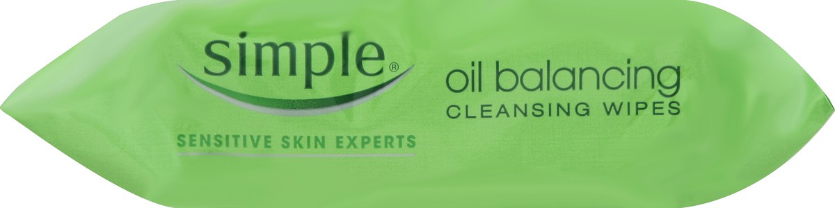 slide 4 of 5, Simple Oil Balancing Cleansing Wipes, 25 ct