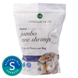 L&B Jumbo Peeled & Deveined Raw Shrimp Tail On