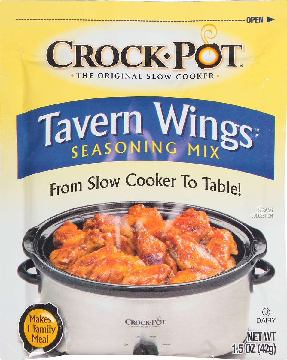 slide 3 of 12, Crock-Pot Tavern Wings Seasoning Mix 1.5 oz. Packet, 1.5 oz