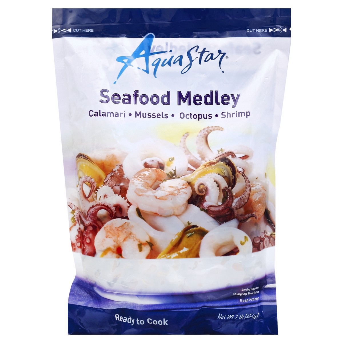 slide 2 of 3, Aqua Star Seafood Medley 1 lb, 1 lb