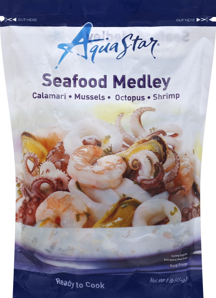 slide 1 of 3, Aqua Star Seafood Medley 1 lb, 1 lb