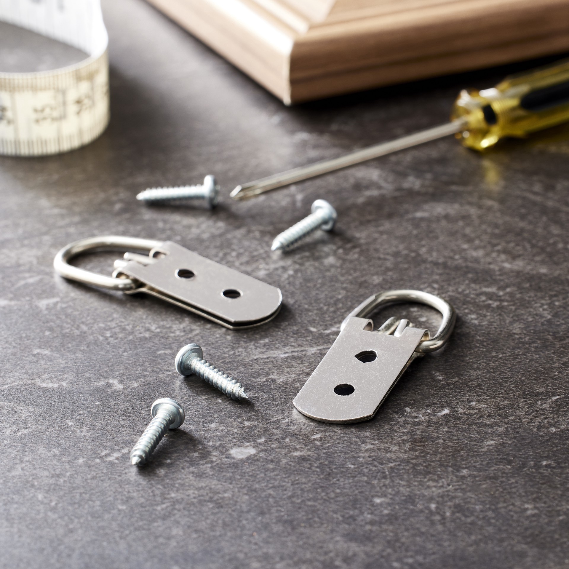 slide 2 of 3, 75lb. 2-Hole D-Ring Hanger, 2ct. By Studio Decor, 2 ct