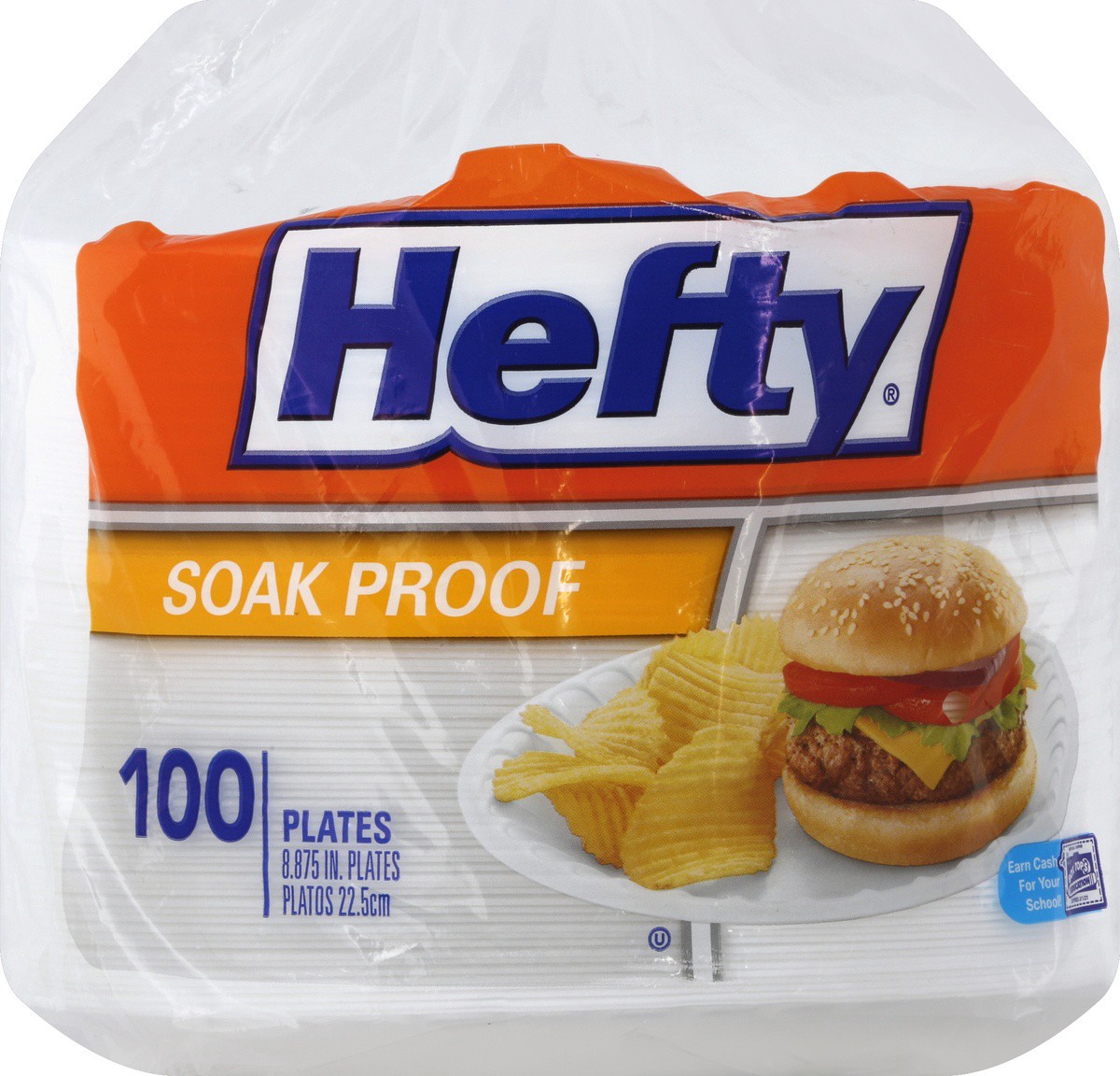 slide 2 of 3, Hefty Everyday Foam Plates, 100 ct; 8.875 In