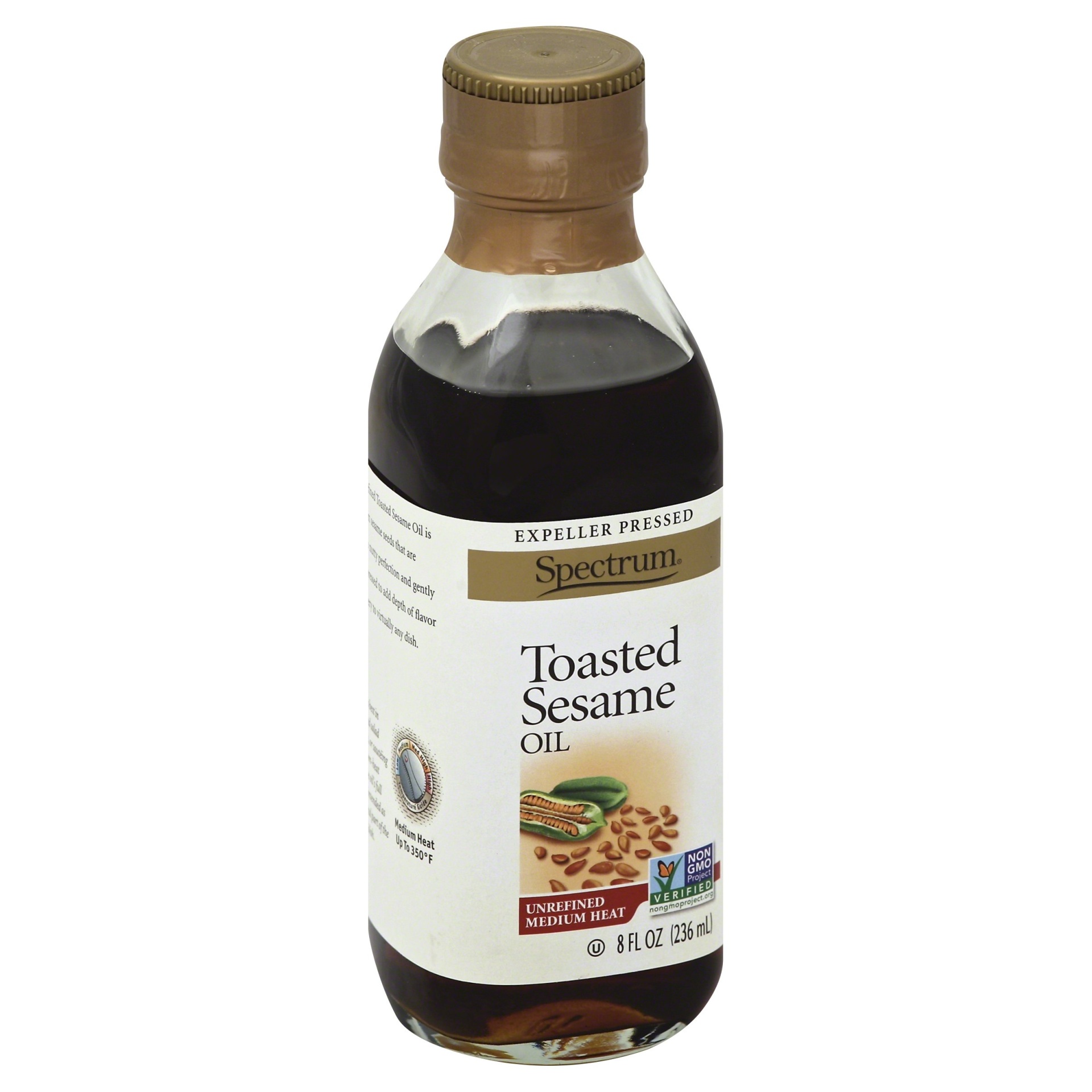 slide 1 of 1, Spectrum Naturals Toasted Unrefined Sesame Oil, 8 fl oz