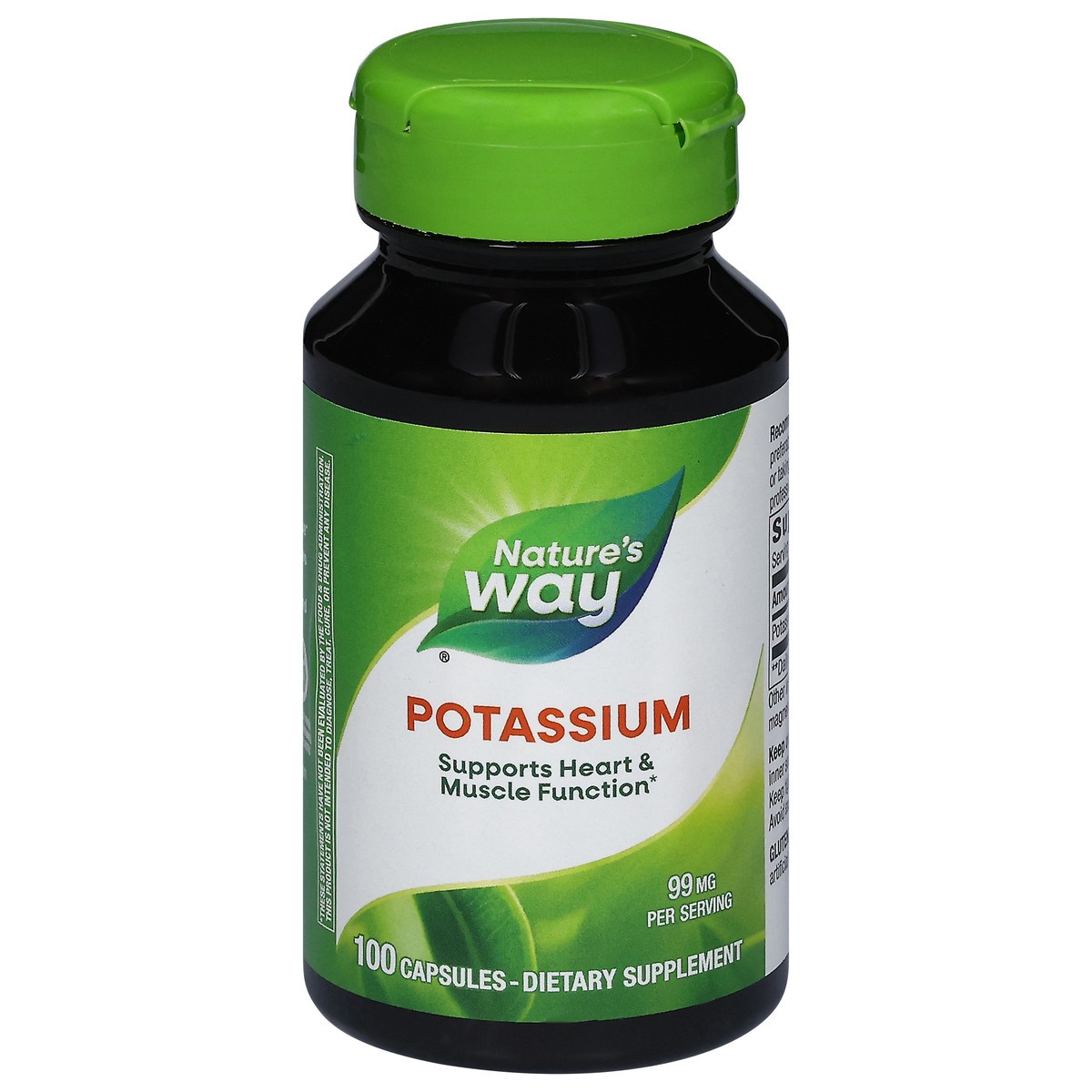 slide 1 of 9, Nature's Way 99 mg Potassium 100 Capsules, 100 ct