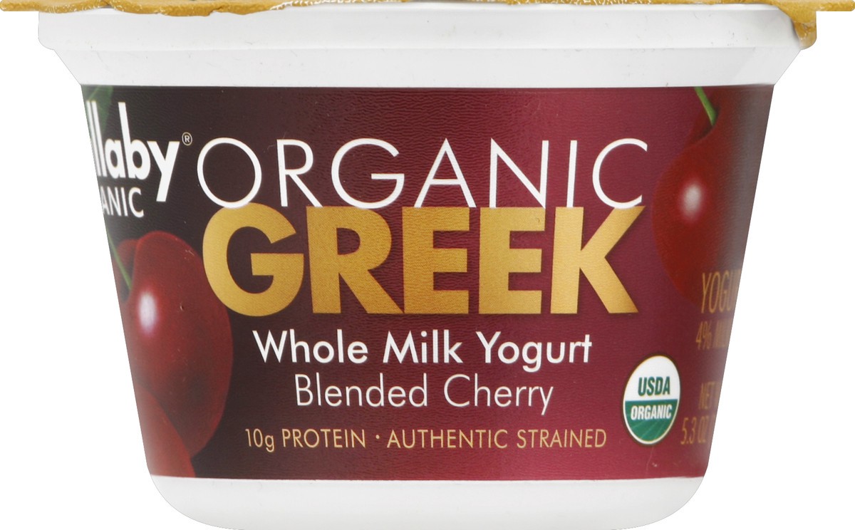 slide 3 of 3, Wallaby Organic Aussie Greek Cherry Whole Milk Yogurt, 5.3 oz