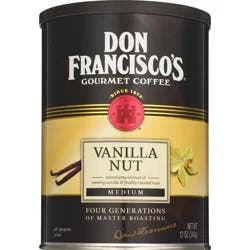 Don Francisco's Gourmet Coffee, Vanilla Nut Medium, 12 Oz