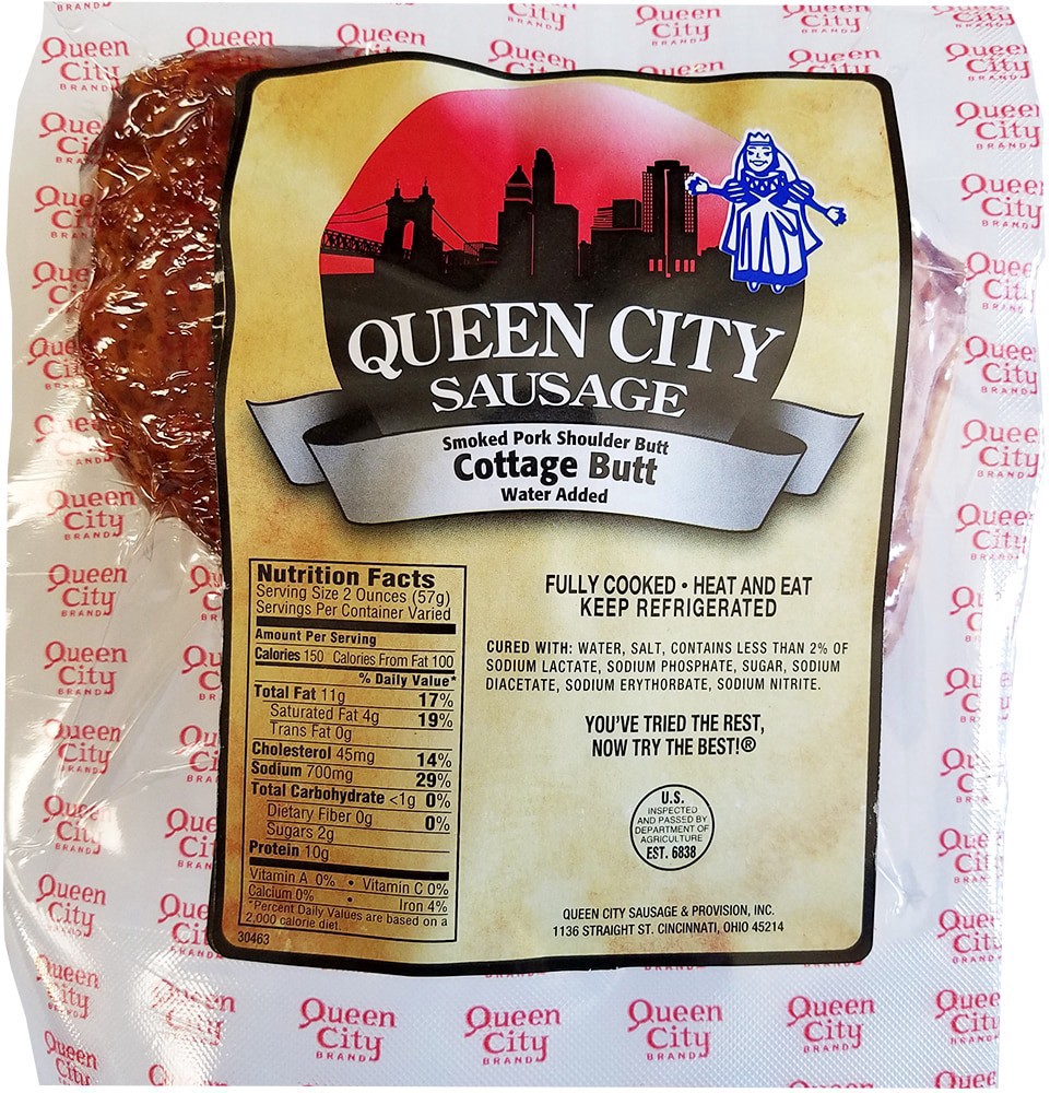 slide 1 of 1, Queen City Sausage Smoked Pork Shoulder Butt Limit 1 Per Order, per lb