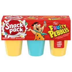 Snack Pack Fruity Pebbles Pudding 6 - 3.25 oz Cups