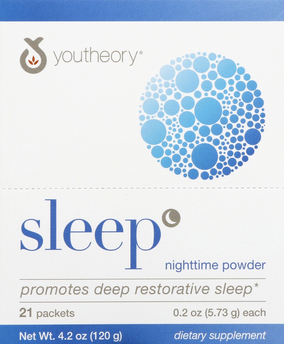 slide 3 of 6, youtheory Nighttime Powder 21 ea, 21 ct