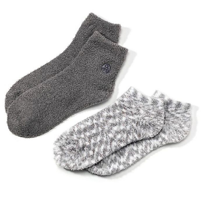 slide 1 of 1, Earth Therapeutics Super Plush Aloe Moisture Socks - Grey, 2 ct