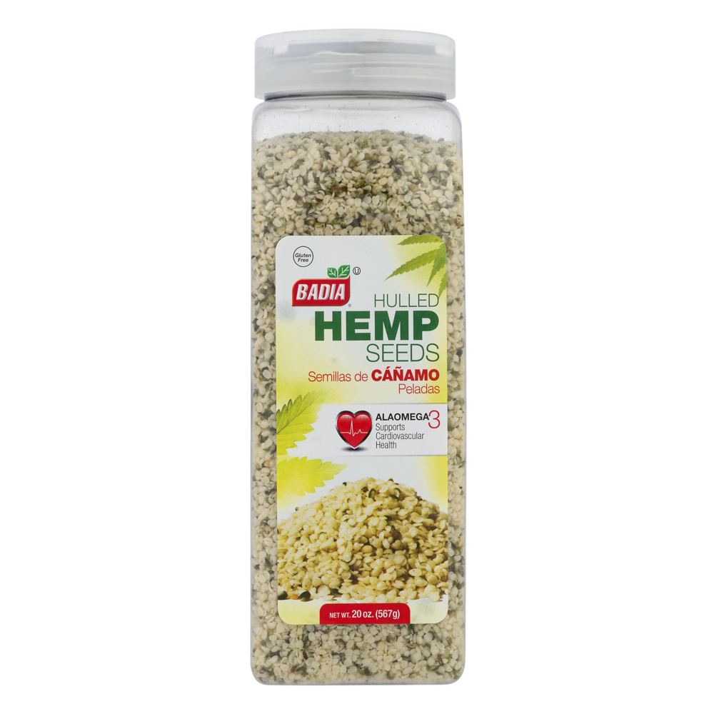 slide 1 of 1, Badia Hulled Hemp Seeds, 20 oz