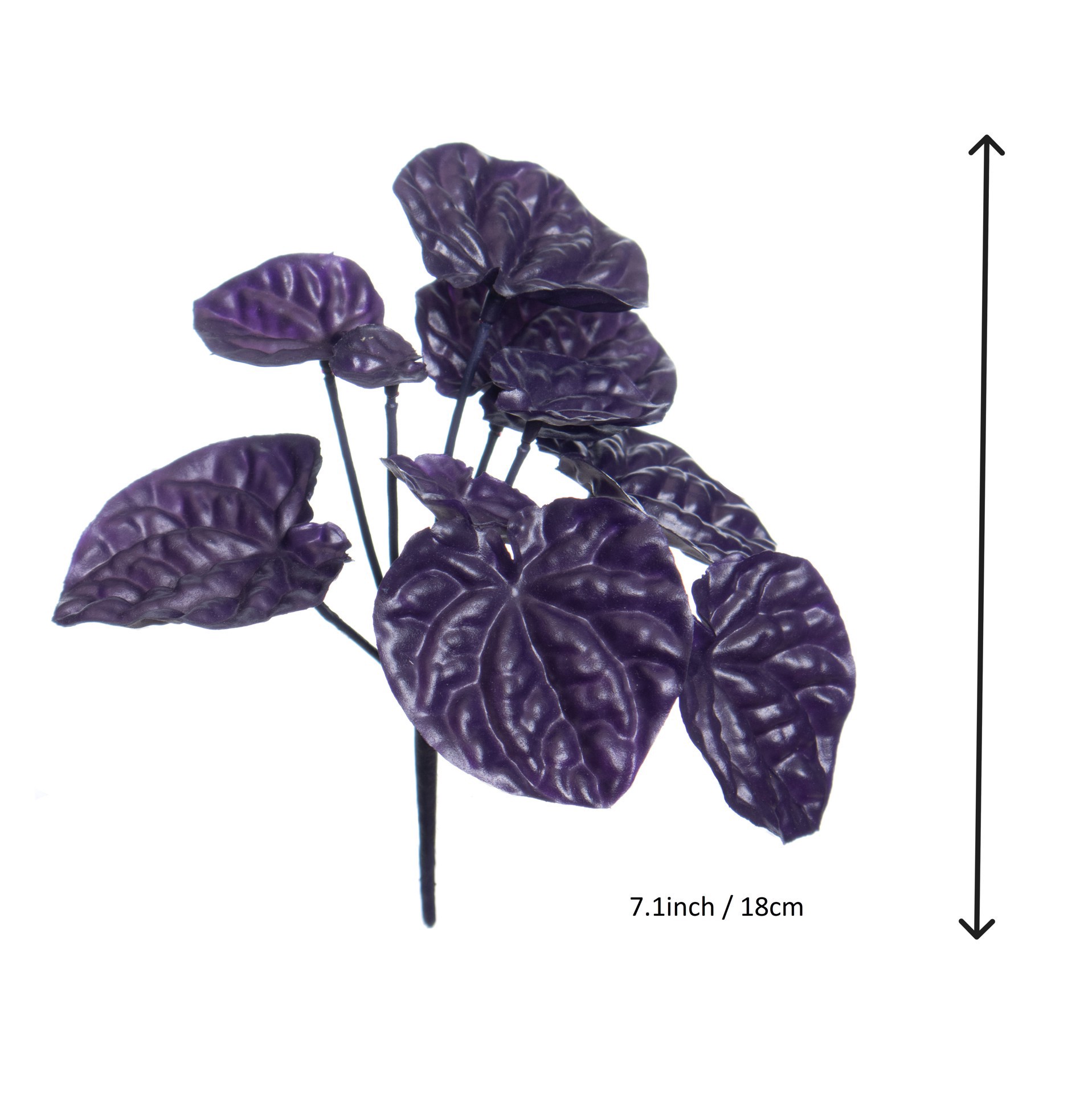 slide 3 of 3, 7" Begonia Leaf Bush By Ashland, 7 in