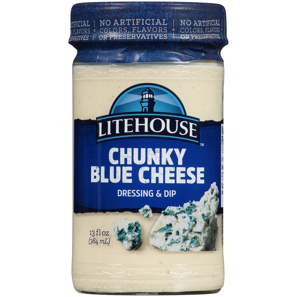 slide 6 of 9, Litehouse Chunky Blue Cheese Dressing & Dip 13 fl. oz. Jar, 