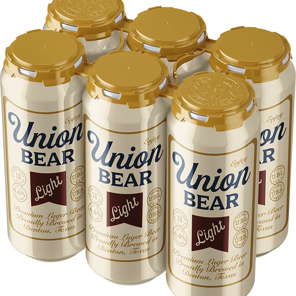 slide 1 of 1, Union Bear Brewing Union Bear Light Lager, 6 ct; 16 oz