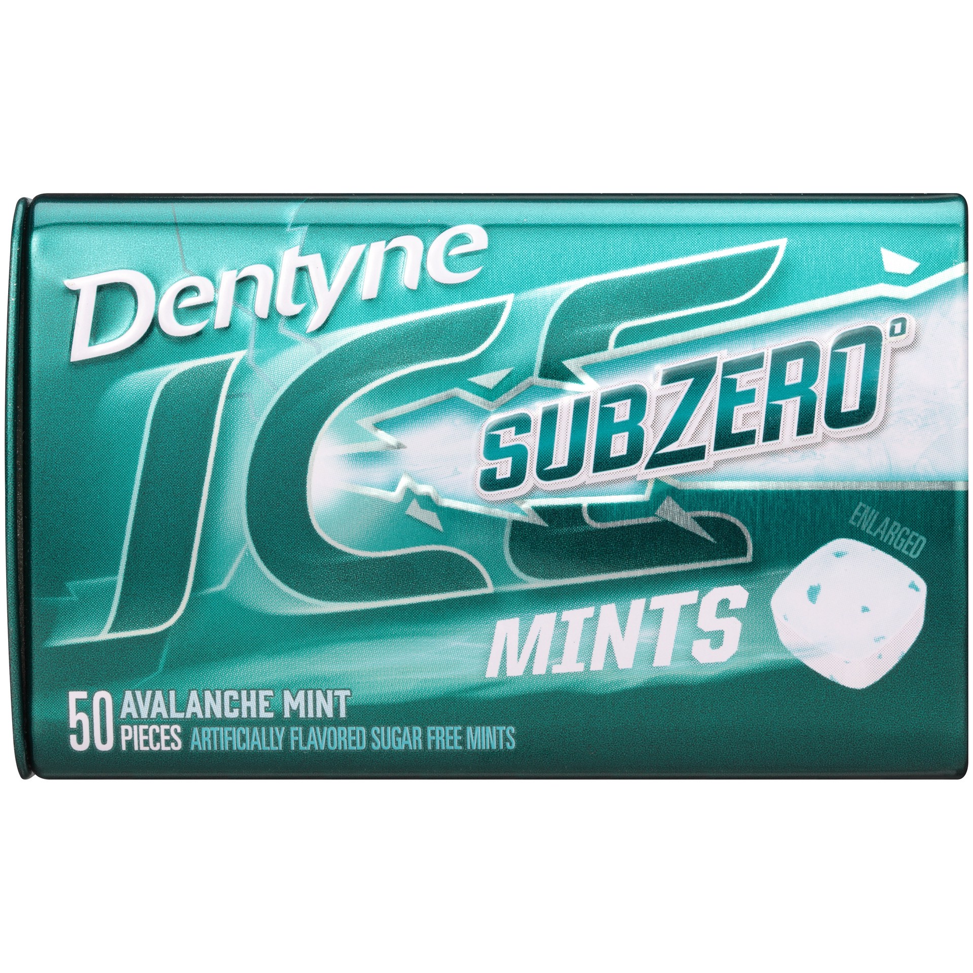 slide 1 of 5, Dentyne Ice Sub Zero Avalanche Mint Sugar-Free Mints Tin, 50 ct