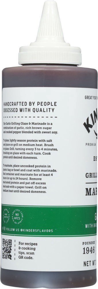 slide 2 of 4, Kinder's® Garlic Marinade, 12.5 oz