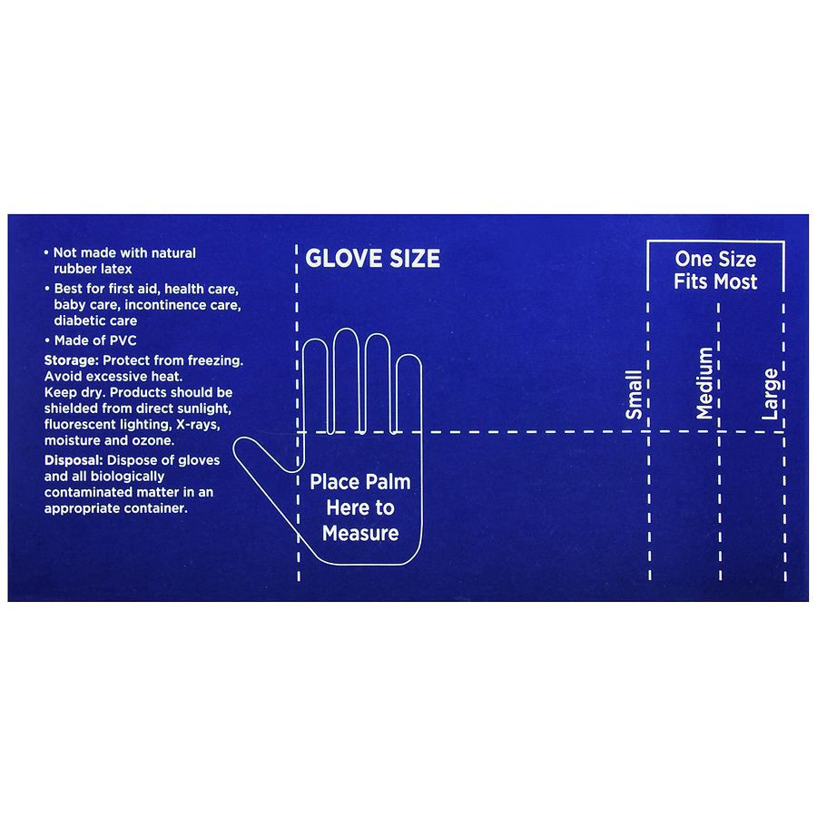 slide 5 of 5, Walgreens Large Latex Free Vinyl Exam Gloves, 50 ct
