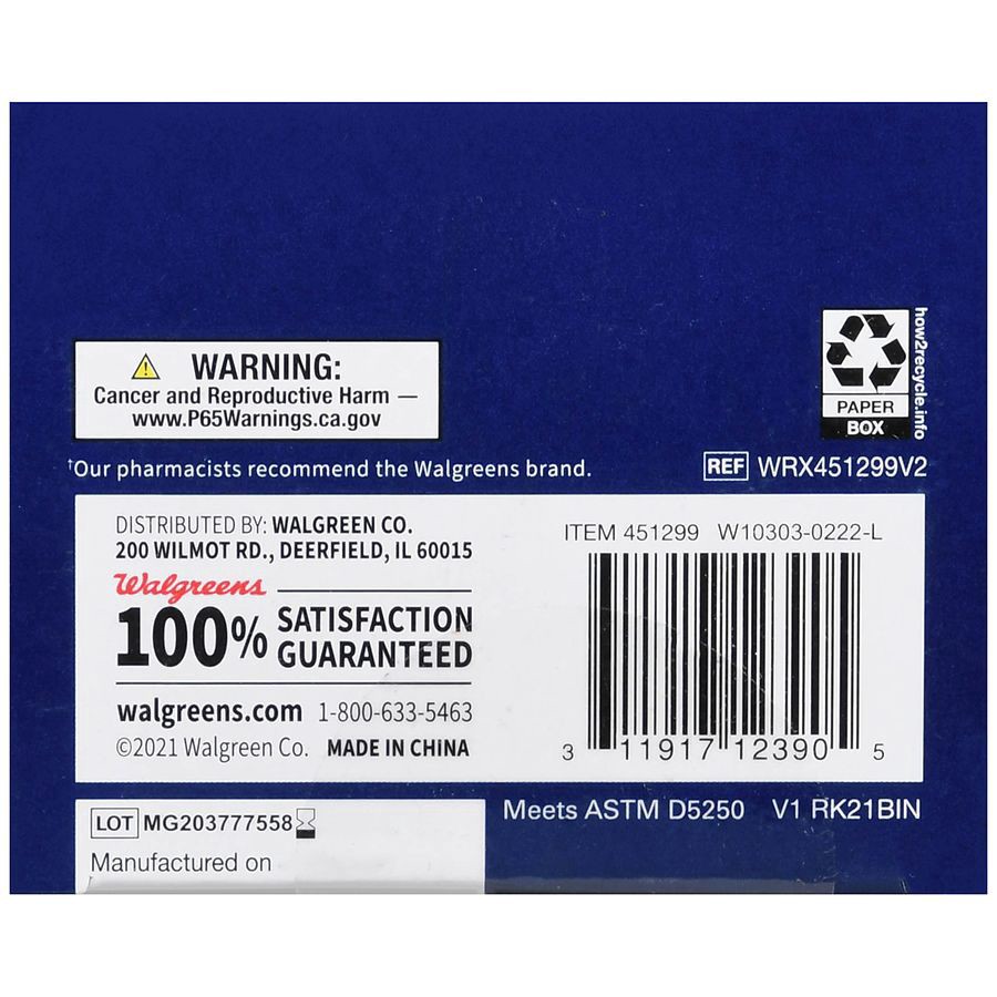 slide 3 of 5, Walgreens Large Latex Free Vinyl Exam Gloves, 50 ct