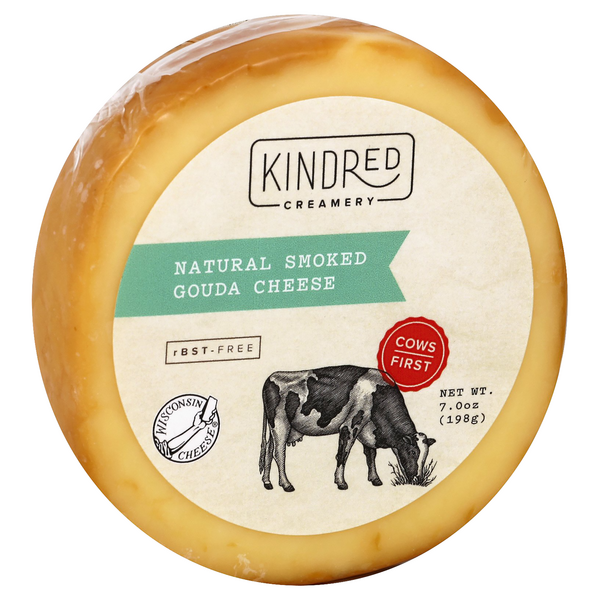 slide 1 of 6, Kindred Creamery Cheese, Smoked Gouda, Natural, 