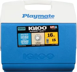 Igloo Playmate Elite 16 Quart Blue/White Cooler - 1 each