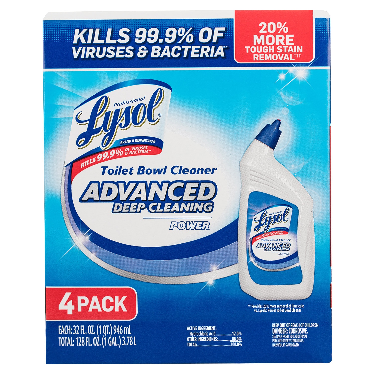 slide 1 of 1, Lysol Advanced Toilet Bowl Cleaner, 4 ct; 32 oz