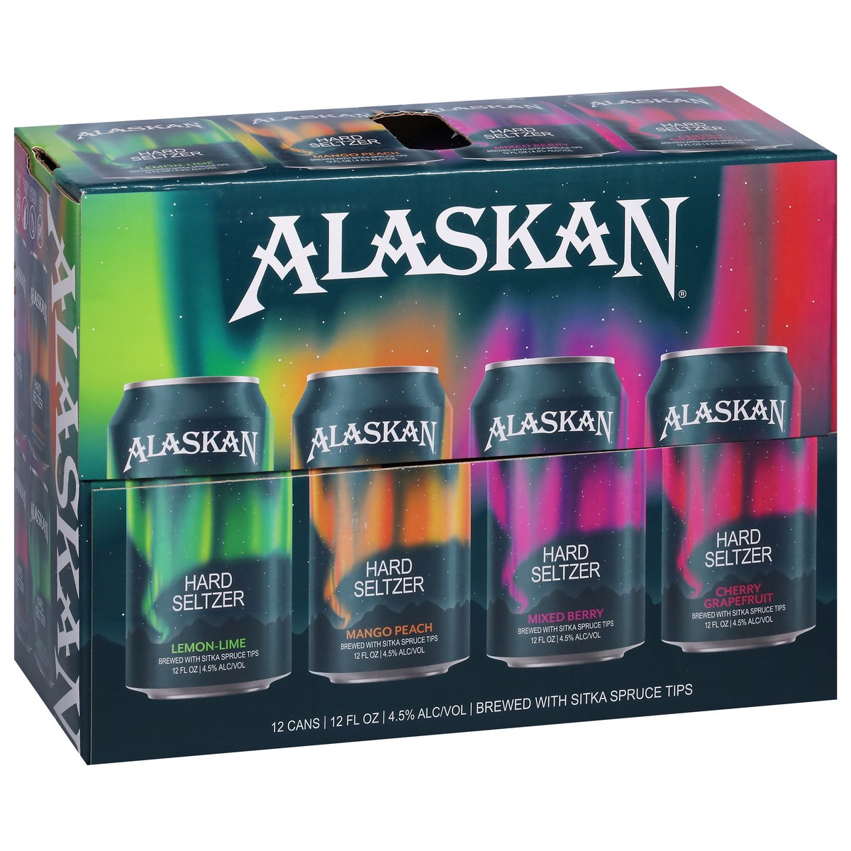 slide 4 of 9, Alaskan Variety Pack Hard Seltzr 12Pk Cans, 12 ct; 12 oz
