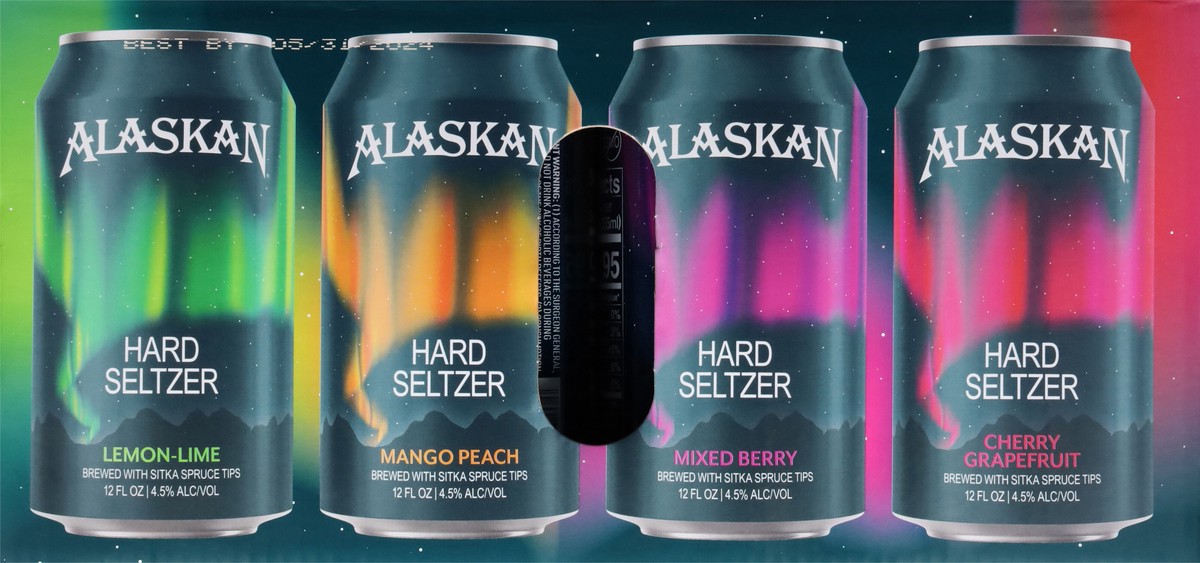 slide 2 of 9, Alaskan Variety Pack Hard Seltzr 12Pk Cans, 12 ct; 12 oz