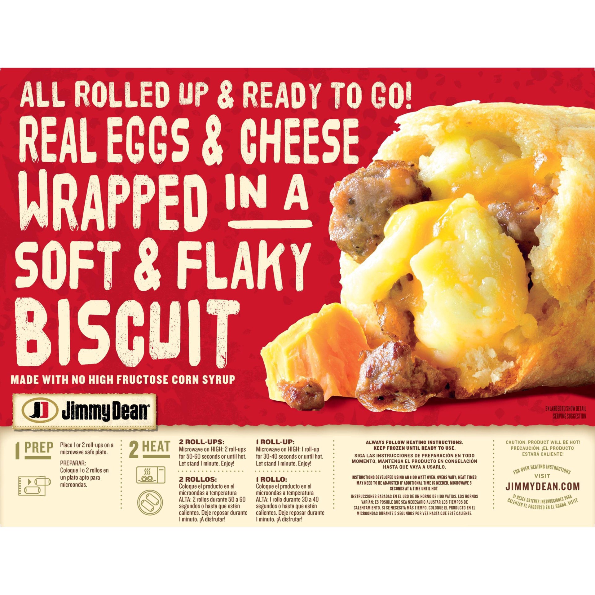 slide 7 of 11, Jimmy Dean Sausage Egg & Cheese Biscuit Roll-Ups , 12.8 oz