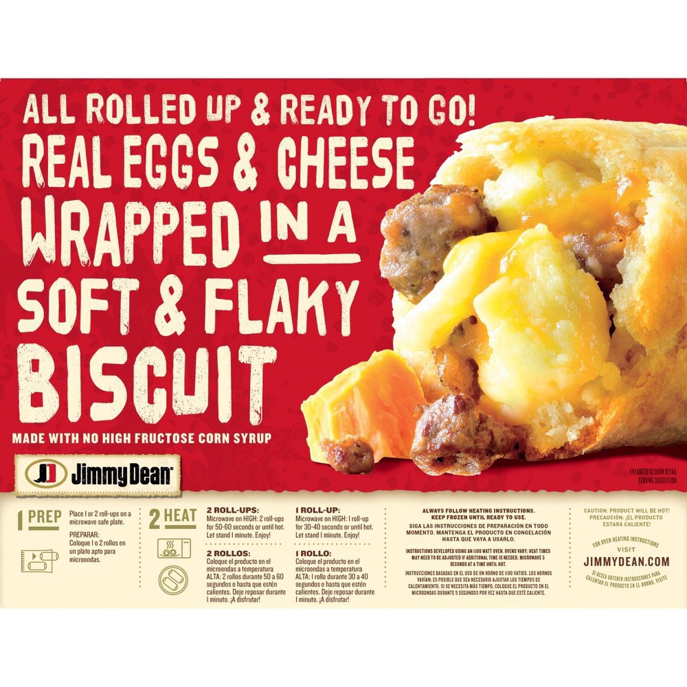 slide 5 of 11, Jimmy Dean Sausage Egg & Cheese Biscuit Roll-Ups , 12.8 oz