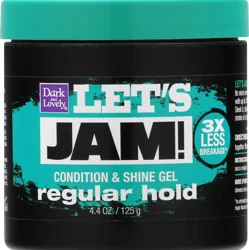 Dark and Lovely Let's Jam! Regular Hold Condition & Shine Gel 4.4 oz
