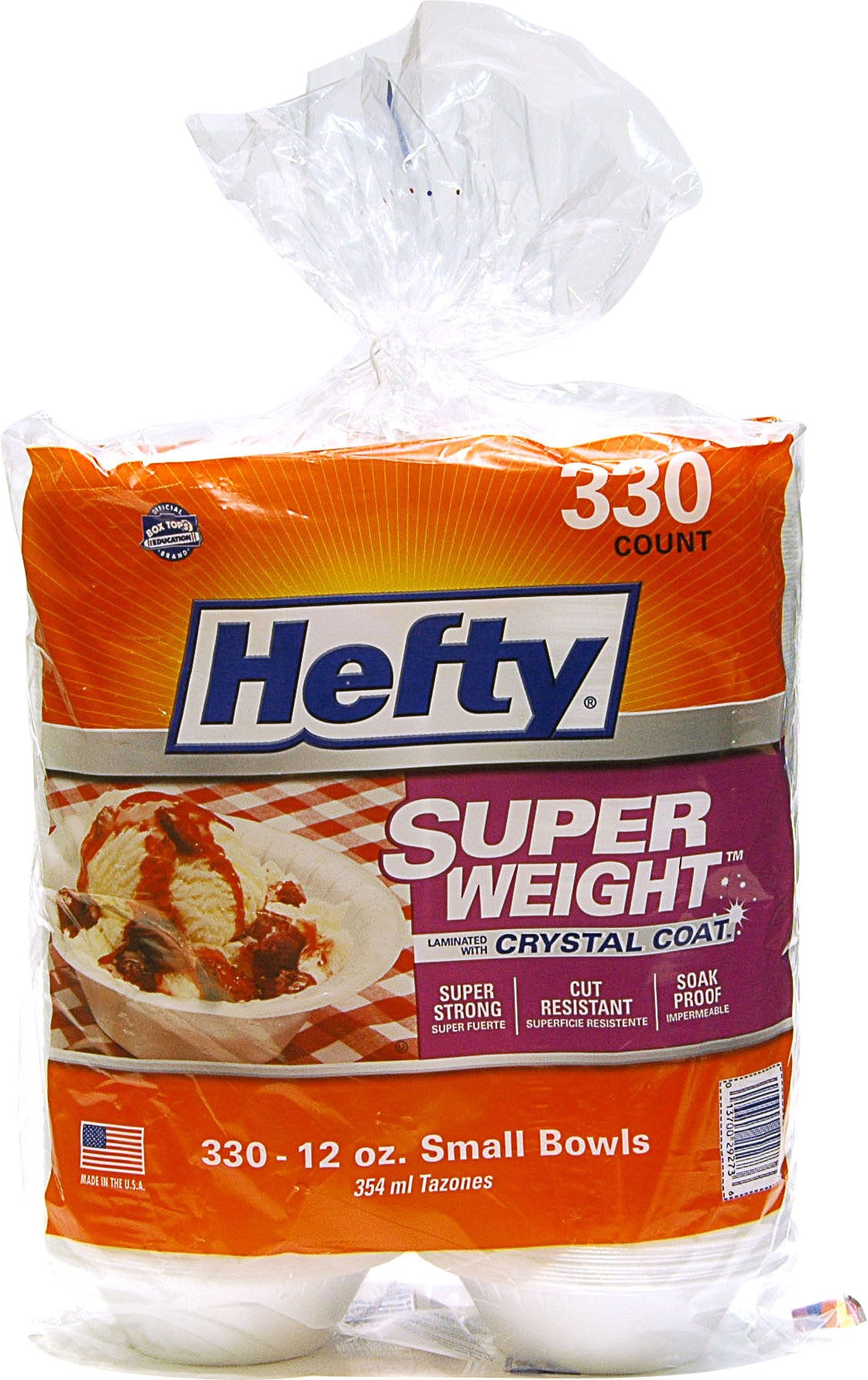 slide 1 of 1, Hefty Super Weight Foam Bowl, 330 ct; 12 oz