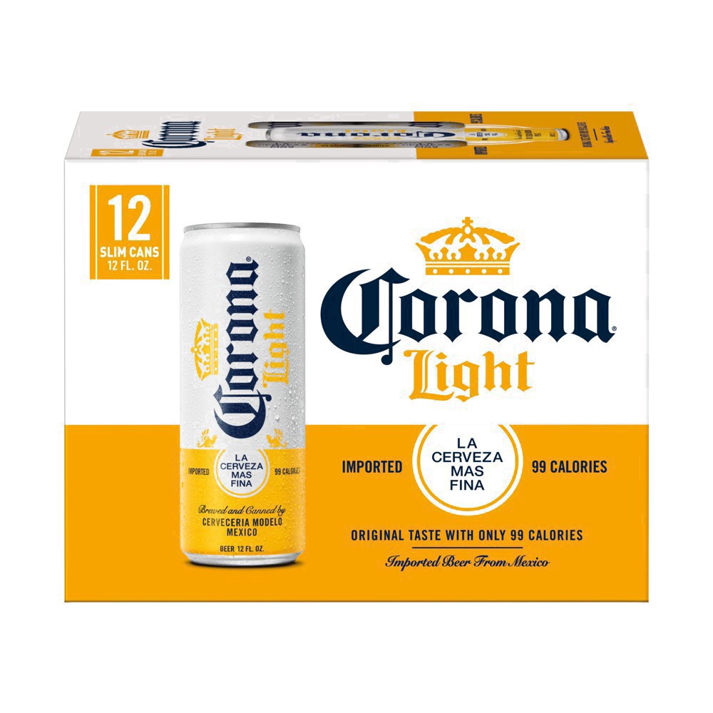 slide 27 of 79, Corona Light Lager Beer - 12pk/12 fl oz Cans, 12 ct; 12 fl oz