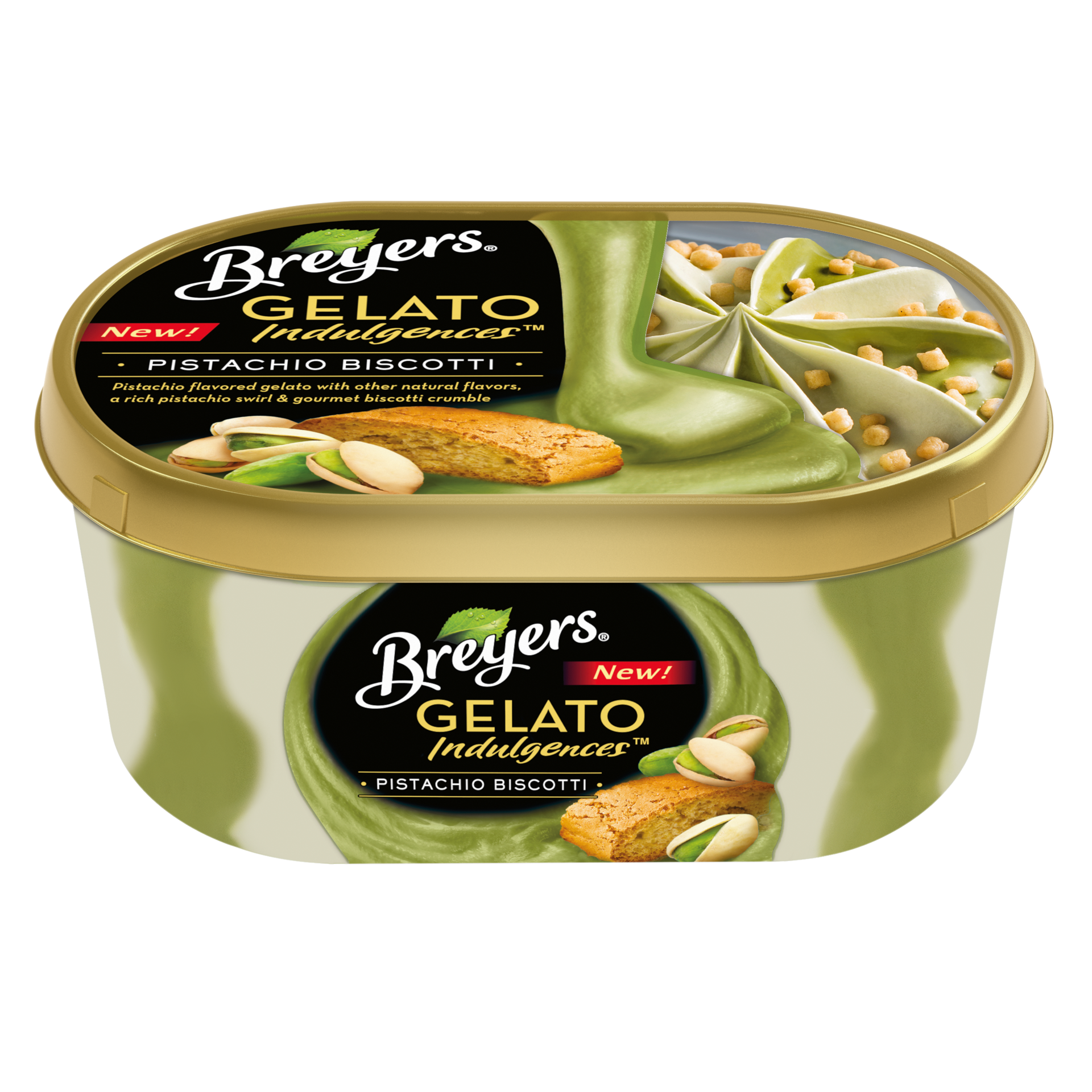 slide 2 of 3, Breyer's Breyers Gelato Indulgences Pistachio Biscotti, 28.5 oz, 28.5 oz