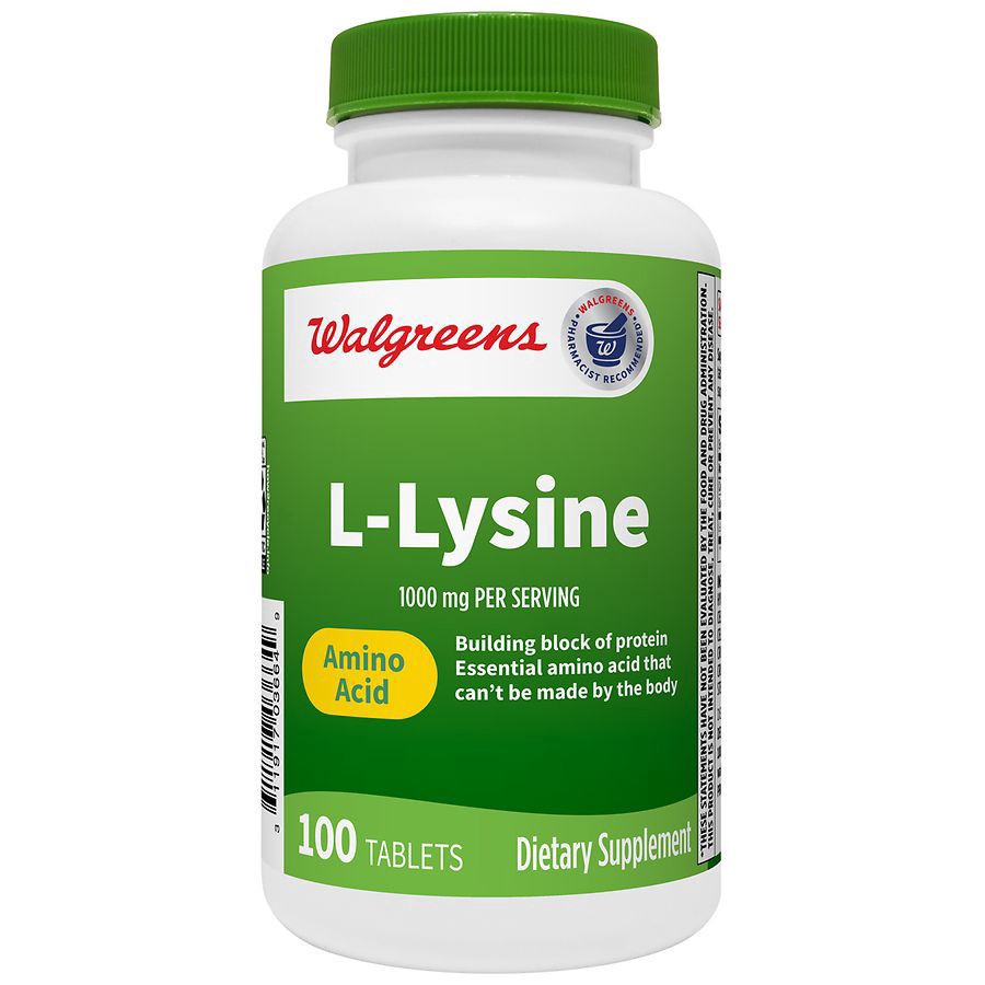 slide 1 of 4, Walgreens L-Lysine 1000mg, 100 ct