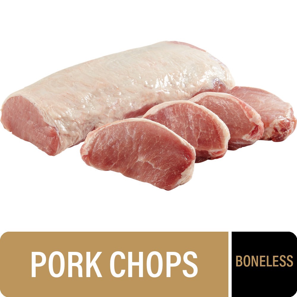 slide 1 of 6, Private Selection Boneless Loin Pork Chop, per lb