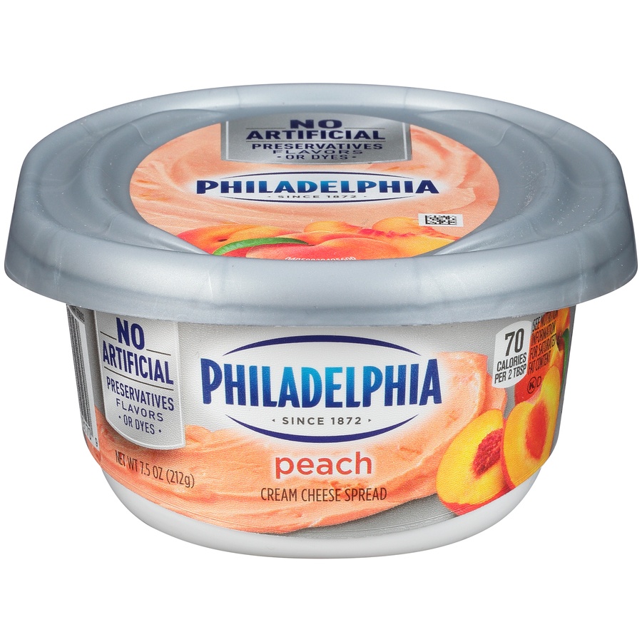 Kraft Philadelphia Cream Cheese Spread, Peach 7.5 oz Shipt