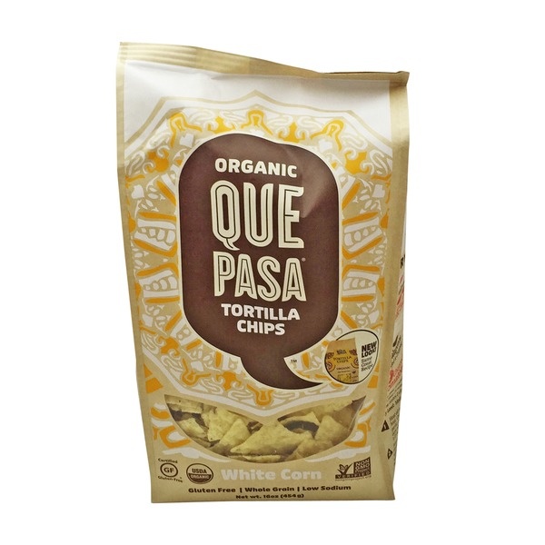 slide 1 of 1, Que Pasa Organic Red Tortilla Chips, 16 oz