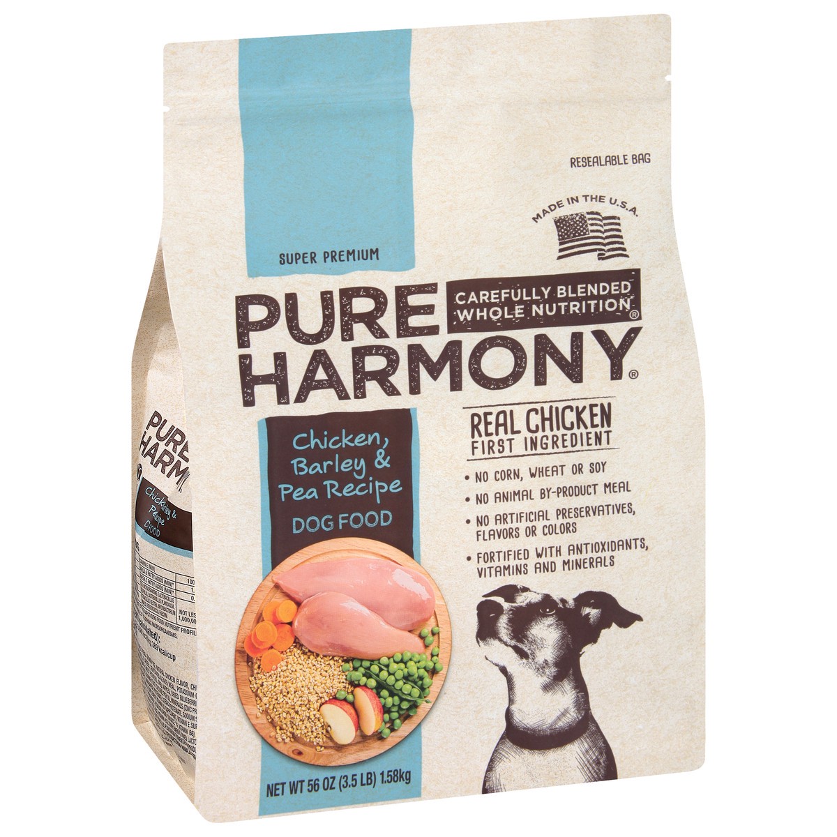 slide 7 of 10, Pure Harmony Chicken Barley & Pea Recipe Dog Food, 3.5 lb