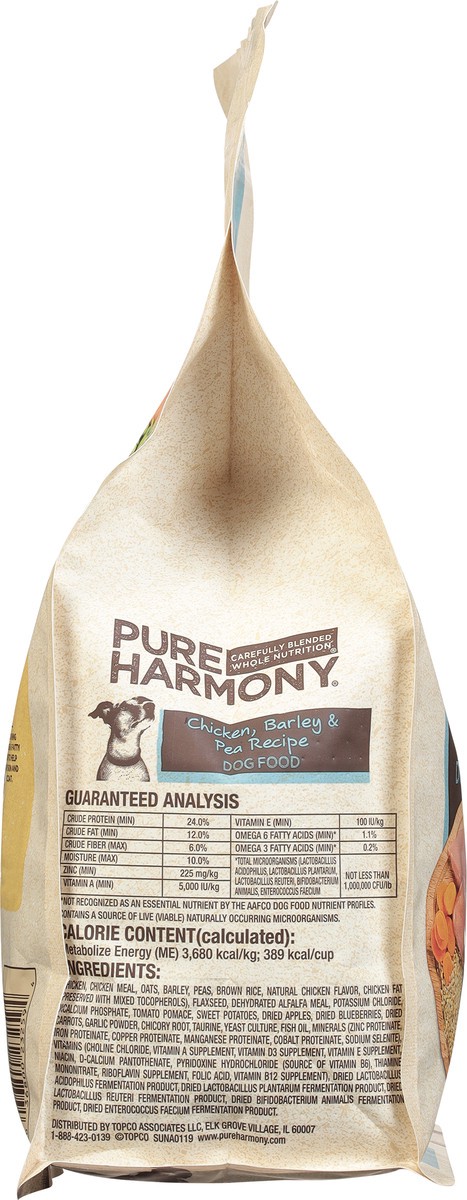 slide 5 of 10, Pure Harmony Chicken Barley & Pea Recipe Dog Food, 3.5 lb