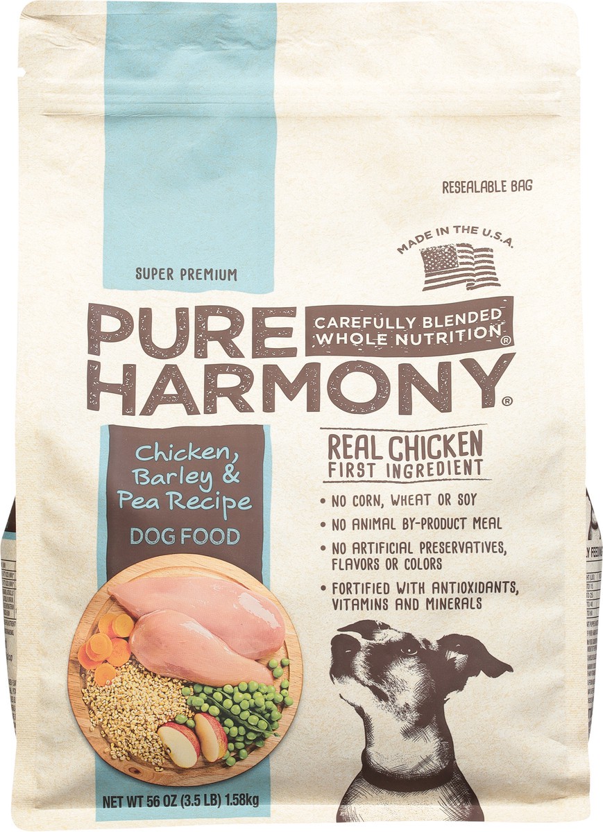 slide 10 of 10, Pure Harmony Chicken Barley & Pea Recipe Dog Food, 3.5 lb