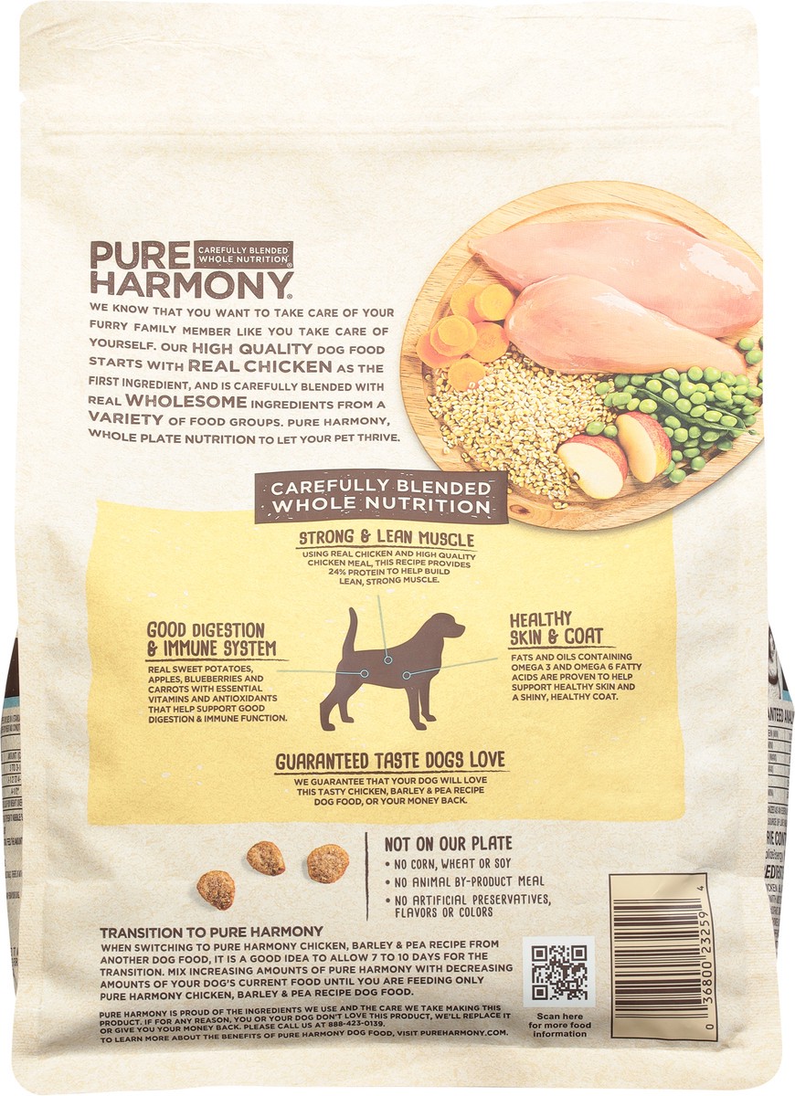 slide 2 of 10, Pure Harmony Chicken Barley & Pea Recipe Dog Food, 3.5 lb