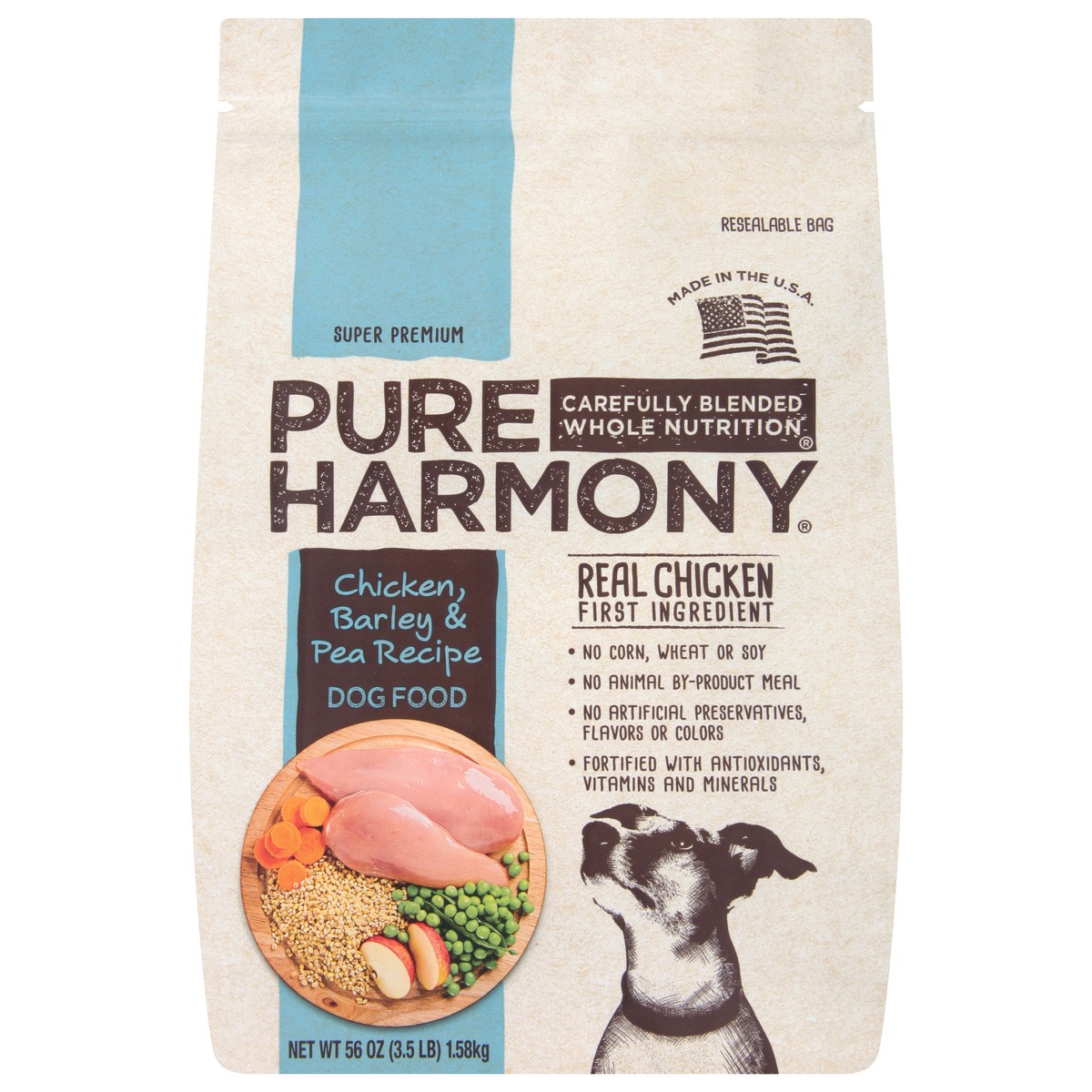 slide 8 of 10, Pure Harmony Chicken Barley & Pea Recipe Dog Food, 3.5 lb