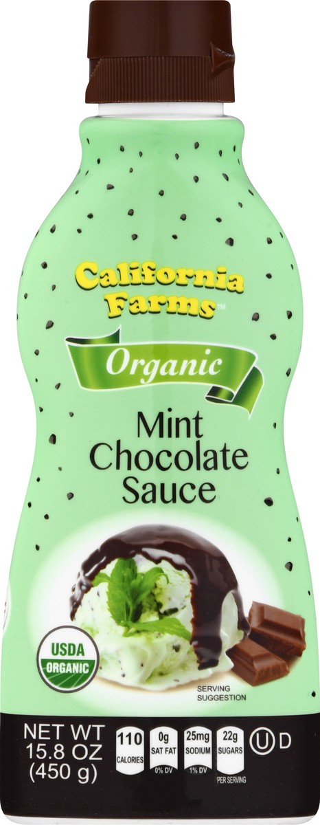 slide 7 of 10, California Farms Sauce, Organic, Mint Chocolate - 15.8 oz, 15.8 oz