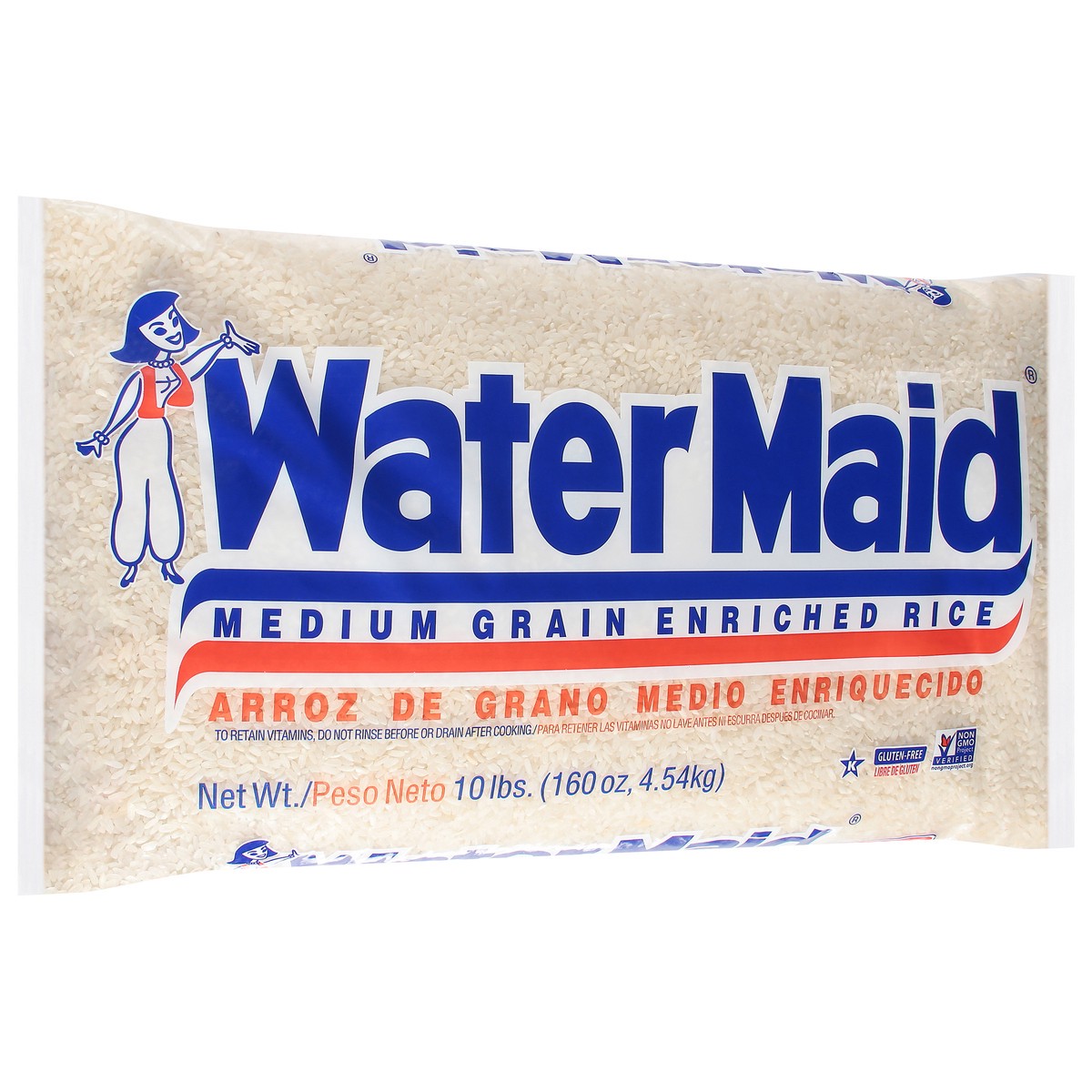 slide 4 of 13, Water Maid Medium Grain Enriched Rice 160 oz, 160 oz