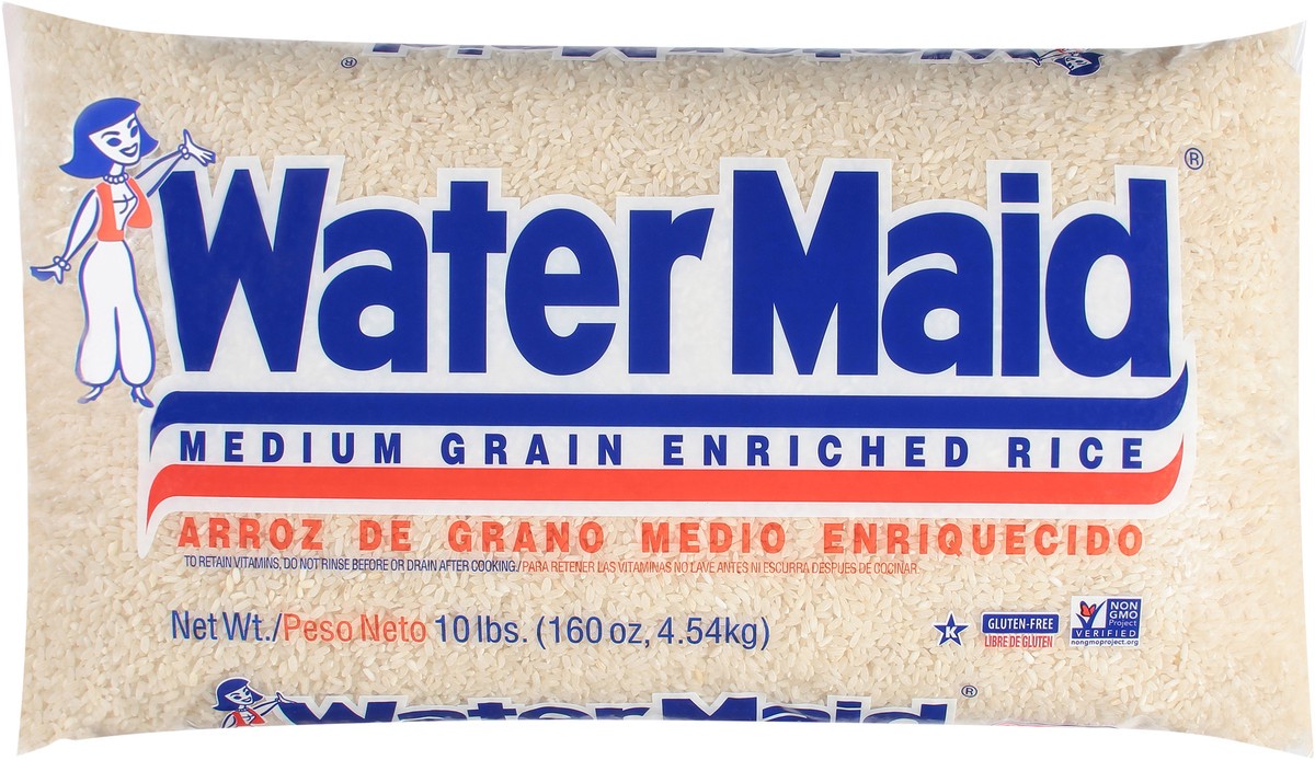 slide 10 of 13, Water Maid Medium Grain Enriched Rice 160 oz, 160 oz