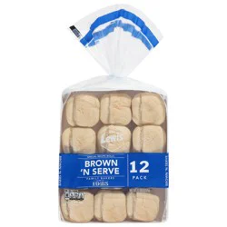Lewis Bakeries Brown 'N Serve Rolls 12 Pack